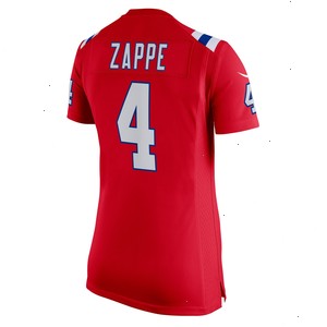 Bailey Zappe New England Patriots Nike Women's Alternate Game Player Jersey - Red