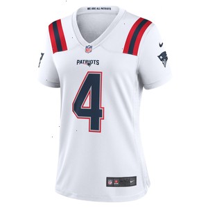 Bailey Zappe New England Patriots Nike Women's Game Player Jersey - White