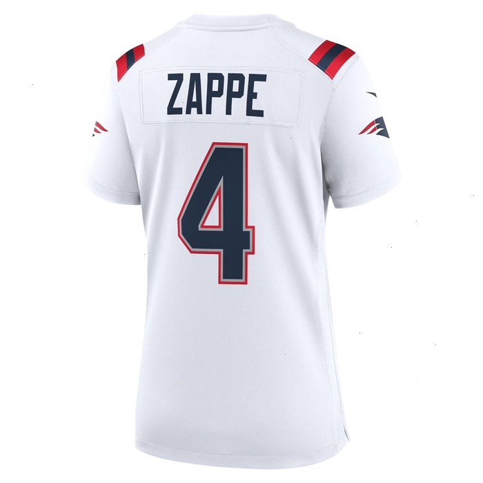 Bailey Zappe New England Patriots Nike Women's Game Player Jersey - White