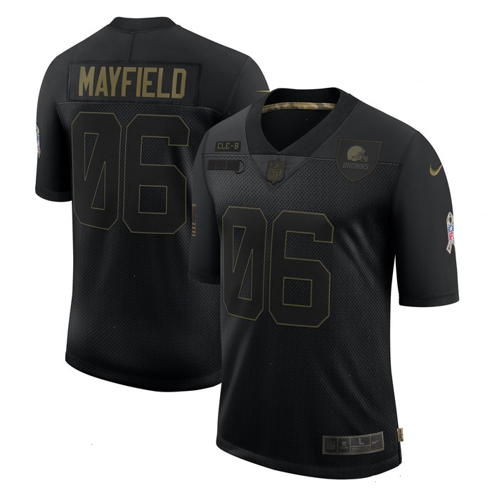 Baker Mayfield Cleveland Browns Nike 2020 Salute To Service Limited Jersey - Black