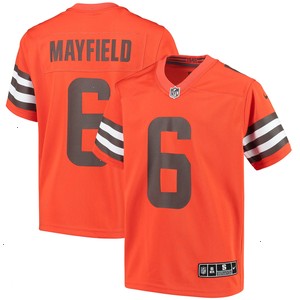 Baker Mayfield Cleveland Browns Nike Youth Inverted Team Game Jersey - Orange