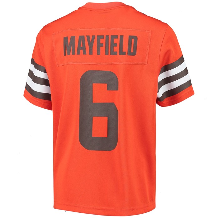 Baker Mayfield Cleveland Browns Nike Youth Inverted Team Game Jersey - Orange