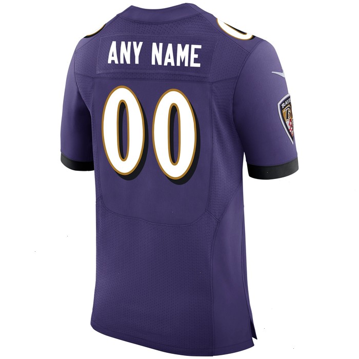 Baltimore Ravens Nike Speed Machine Custom Elite Jersey - Purple