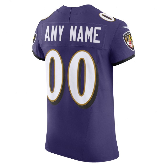 Baltimore Ravens Nike Vapor F.U.S.E. Elite Custom Jersey - Purple