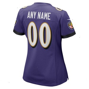 Baltimore Ravens Nike Women's Custom Game Jersey - Purple