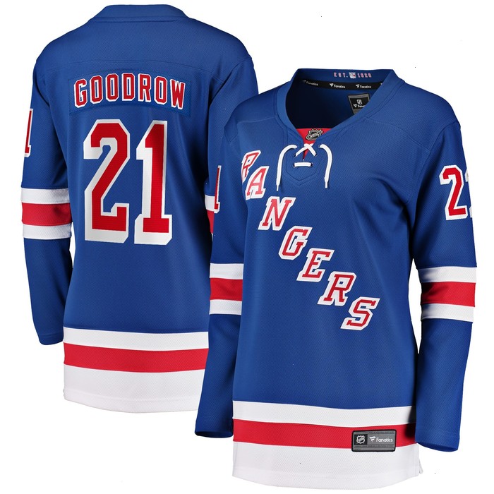 Barclay Goodrow New York Rangers Fanatics Branded Women's Home Breakaway Player Jersey - Blue