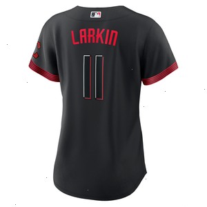 Barry Larkin Cincinnati Reds Nike Women's 2023 City Connect Replica Player Jersey - Black