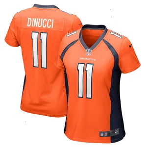 Ben DiNucci Denver Broncos Nike Women's Team Game Jersey - Orange