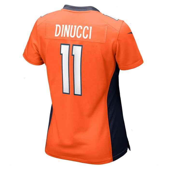 Ben DiNucci Denver Broncos Nike Women's Team Game Jersey - Orange