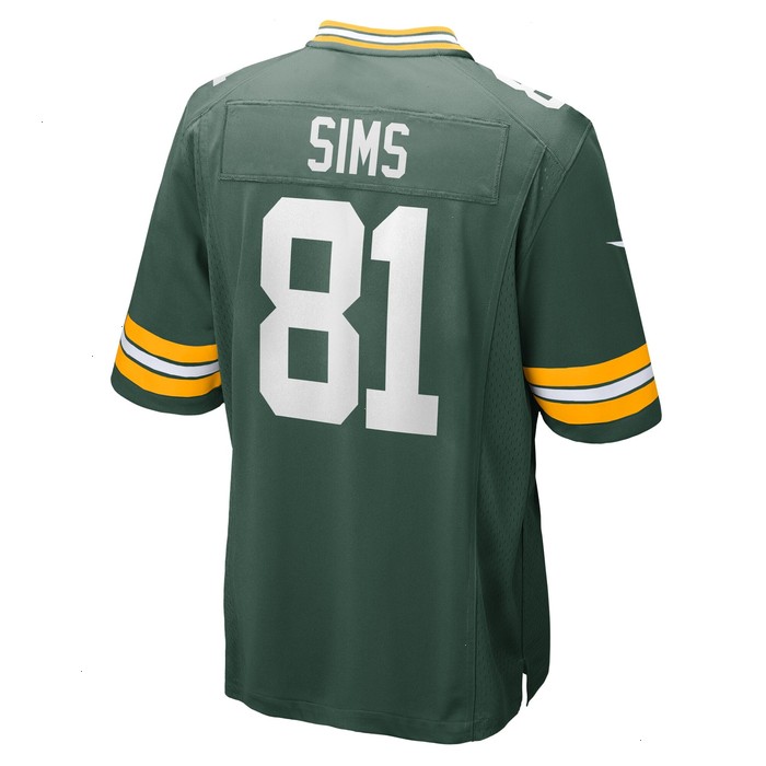 Ben Sims Green Bay Packers Nike Team Game Jersey - Green