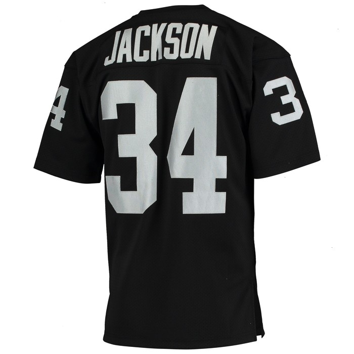 Bo Jackson Las Vegas Raiders Mitchell & Ness 1990 Authentic Throwback Retired Player Jersey - Black