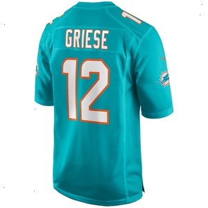 Bob Griese Miami Dolphins Nike Game Retired Player Jersey - Aqua