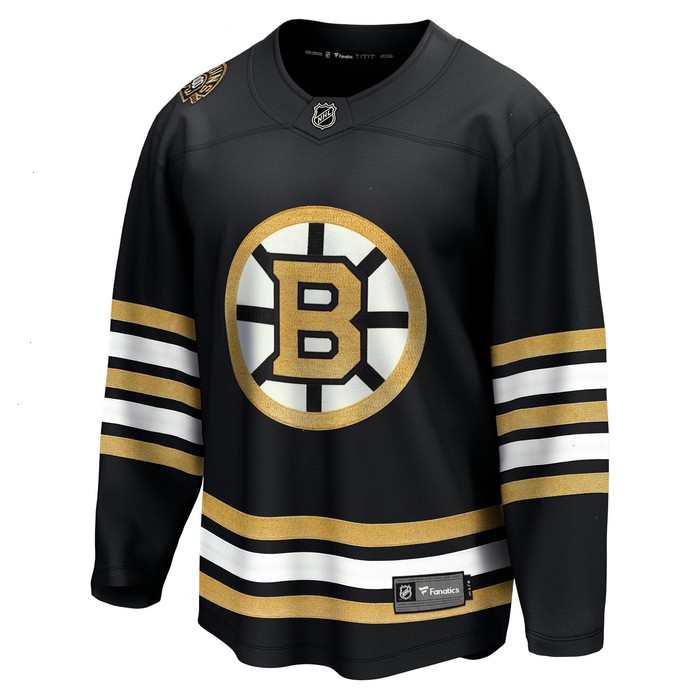 Boston Bruins Fanatics Branded 100th Anniversary Premier Breakaway Jersey - Black