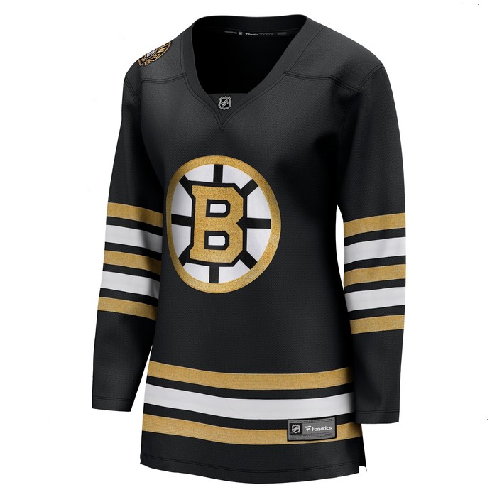 Boston Bruins Fanatics Branded Women's 100th Anniversary Premier Breakaway Jersey - Black