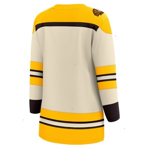  Boston Bruins Fanatics Branded Women's 100th Anniversary Premier Breakaway Jersey - Cream