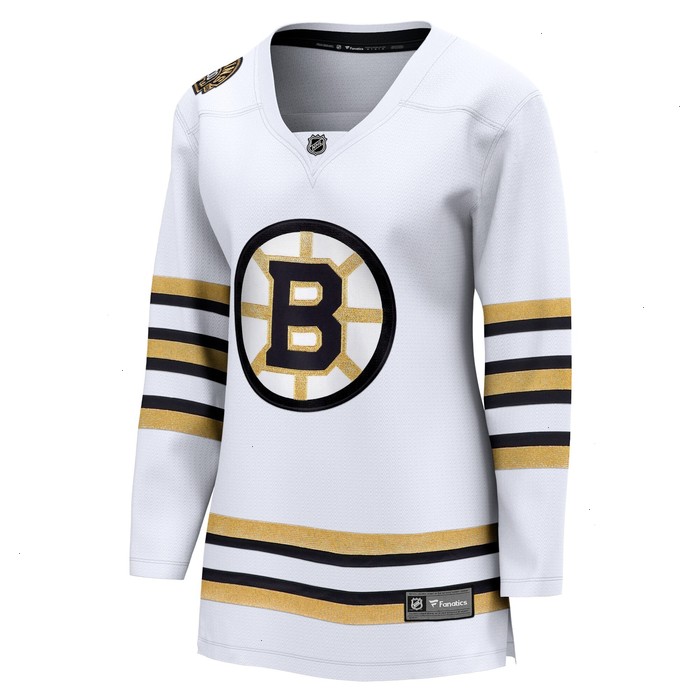 Boston Bruins Fanatics Branded Women's 100th Anniversary Premier Breakaway Jersey - White