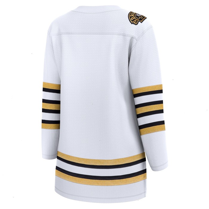 Boston Bruins Fanatics Branded Women's 100th Anniversary Premier Breakaway Jersey - White