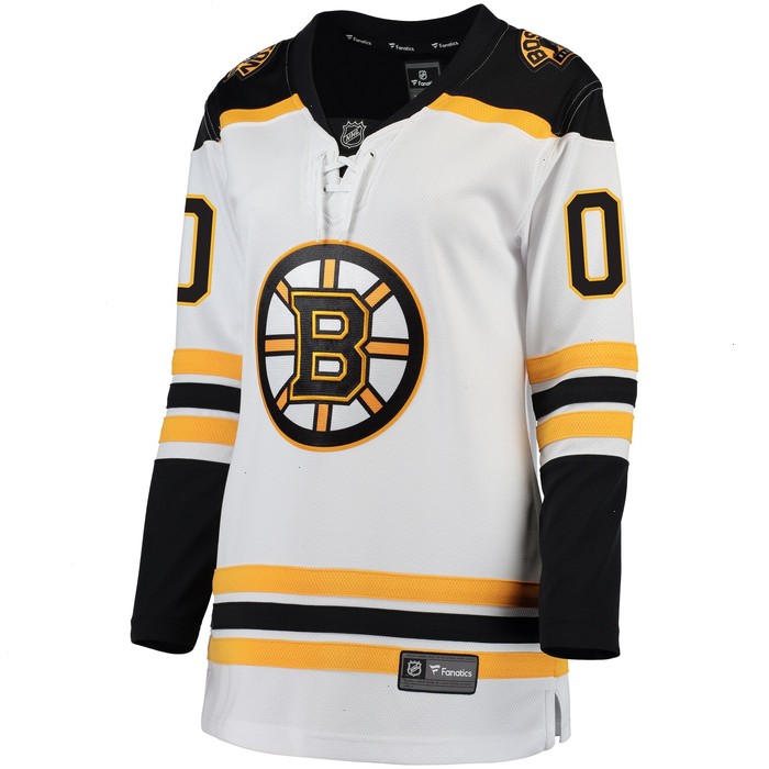 Boston Bruins Fanatics Branded Women's Away Breakaway Custom Jersey - White