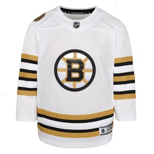 Boston Bruins Youth 100th Anniversary Premier Jersey - White