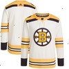  Boston Bruins adidas 100th Anniversary Primegreen Authentic Jersey - Cream