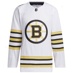 Boston Bruins adidas 100th Anniversary Primegreen Authentic Jersey - White