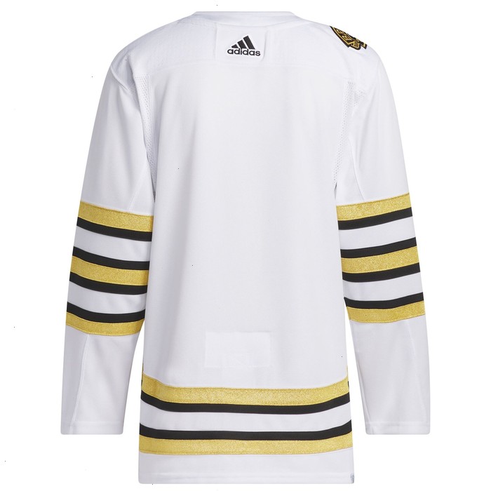 Boston Bruins adidas 100th Anniversary Primegreen Authentic Jersey - White