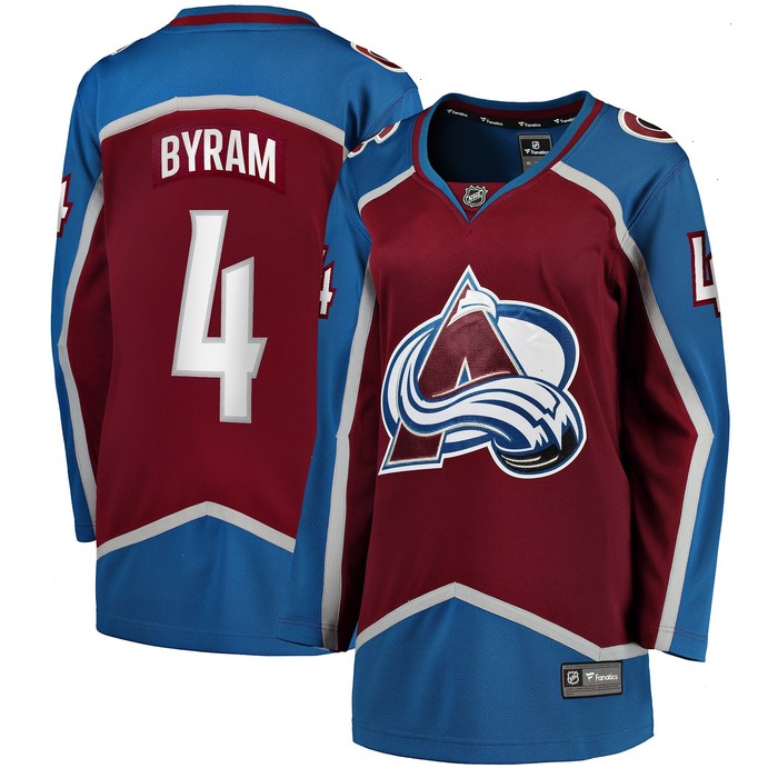 Bowen Byram Colorado Avalanche Fanatics Branded Women's Home Breakaway Player Jersey - Burgundy