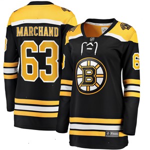 Brad Marchand Boston Bruins Fanatics Branded Women's Home Breakaway Jersey - Black