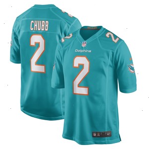 Bradley Chubb Miami Dolphins Nike Game Player Jersey - Aqua