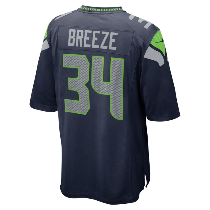 Brady Breeze Seattle Seahawks Nike Team Game Jersey - College Navy