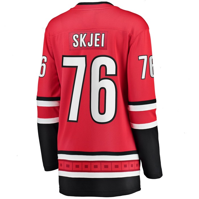 Brady Skjei Carolina Hurricanes Fanatics Branded Women's Alternate Breakaway Player Jersey - Red