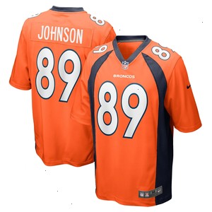 Brandon Johnson Denver Broncos Nike Game Player Jersey - Orange