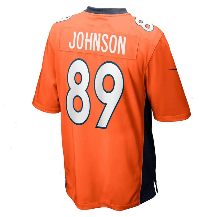 Brandon Johnson Denver Broncos Nike Game Player Jersey - Orange