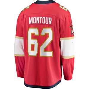 Brandon Montour Florida Panthers Fanatics Branded Home Breakaway Player Jersey - Red