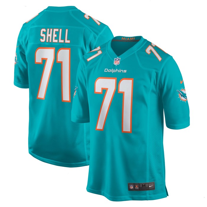 Brandon Shell Miami Dolphins Nike Home Game Player Jersey - Aqua