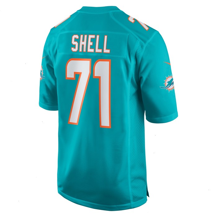 Brandon Shell Miami Dolphins Nike Home Game Player Jersey - Aqua