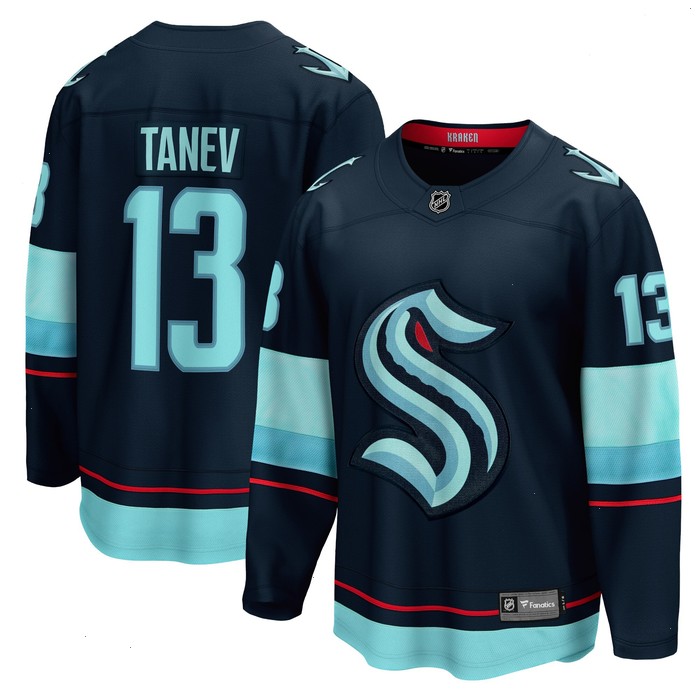 Brandon Tanev Seattle Kraken Fanatics Branded Home Premier Breakaway Player Jersey - Deep Sea Blue