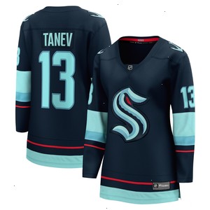 Brandon Tanev Seattle Kraken Fanatics Branded Women's Home Premier Breakaway Player Jersey - Deep Sea Blue