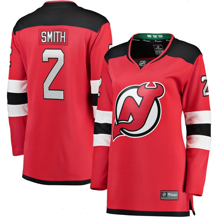 Brendan Smith New Jersey Devils Fanatics Branded Women's Home Breakaway Player Jersey - Red