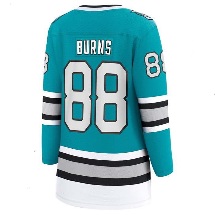 Brent Burns San Jose Sharks Fanatics Branded Women's 30th Anniversary Premier Breakaway Player Jersey - Teal