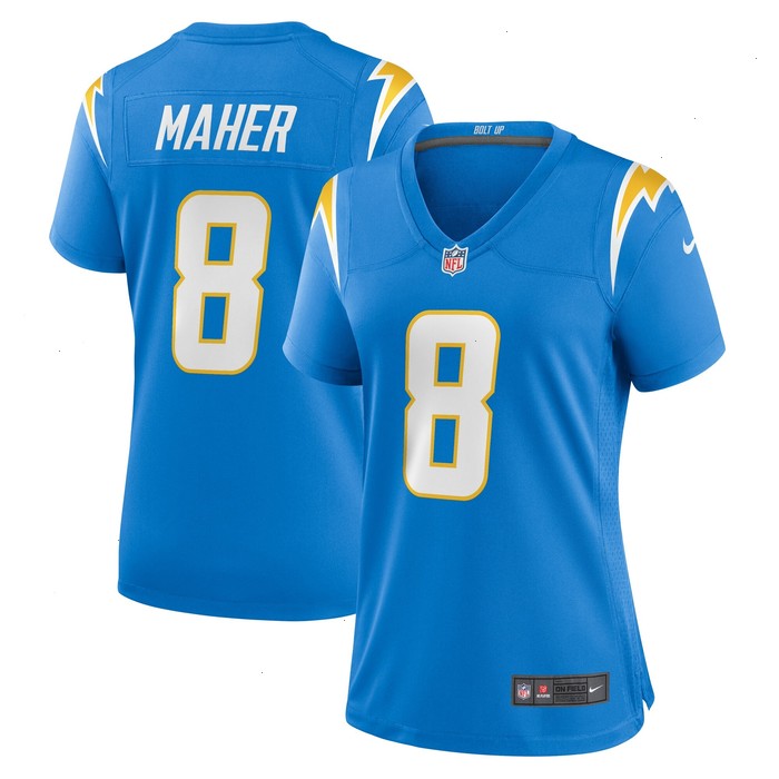 Brett Maher Los Angeles Chargers Nike Women's Team Game Jersey - Powder Blue