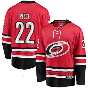 Brett Pesce Carolina Hurricanes Fanatics Branded Alternate Breakaway Player Jersey - Red