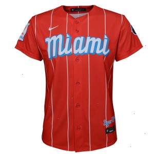 Brian Anderson Miami Marlins Nike Youth City Connect Replica Player Jersey - Red