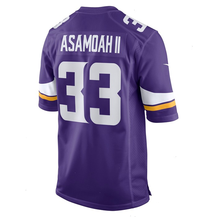 Brian Asamoah Minnesota Vikings Nike Player Game Jersey - Purple