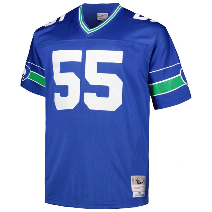 Brian Bosworth Seattle Seahawks Mitchell & Ness Big & Tall 1987 Legacy Retired Player Jersey - Royal