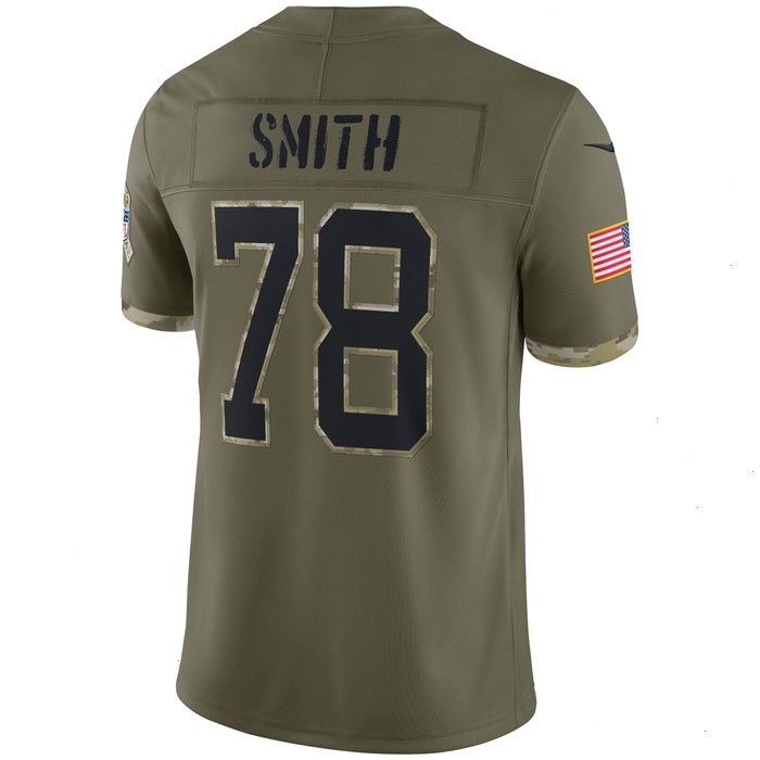 Bruce Smith Buffalo Bills 2022 Salute To Service Retired Player Limited Jersey - Olive