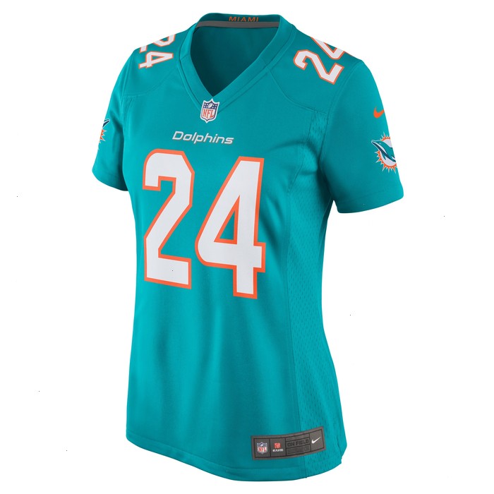 Byron Jones Miami Dolphins Nike Women's Game Jersey - Aqua