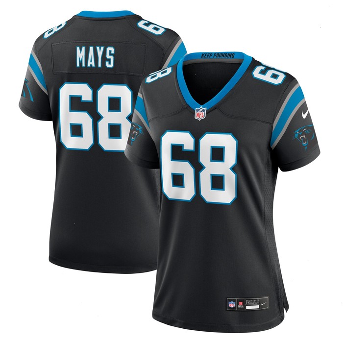 Cade Mays Carolina Panthers Nike Women's Team Game Jersey - Black