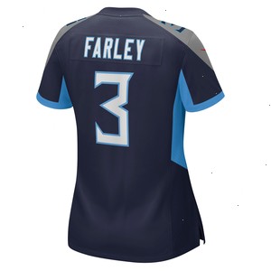 Caleb Farley Tennessee Titans Nike Women's Game Jersey - Navy