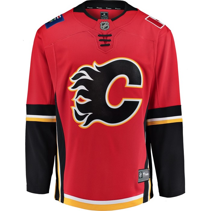 Calgary Flames Fanatics Branded Youth Premier Breakaway Alternate Jersey - Red/Black